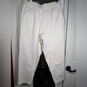 Elwood Joggers Mens Size Small Beige Tapered Drop Crotch Inseam 24